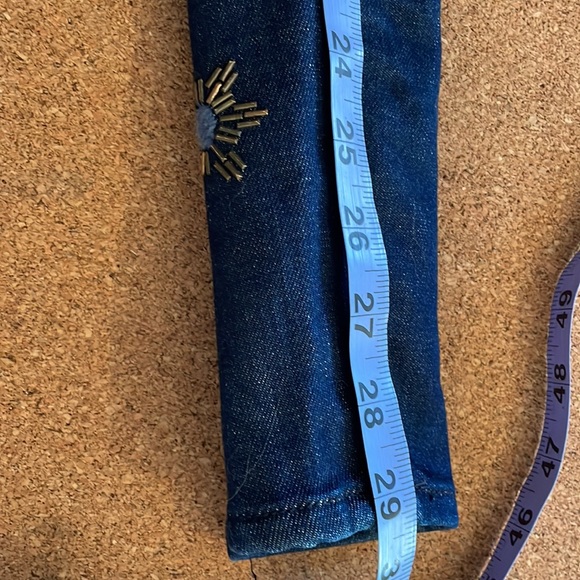 Lucky Brand Studded embroidered jeans womens 30-32 - Picture 12 of 13